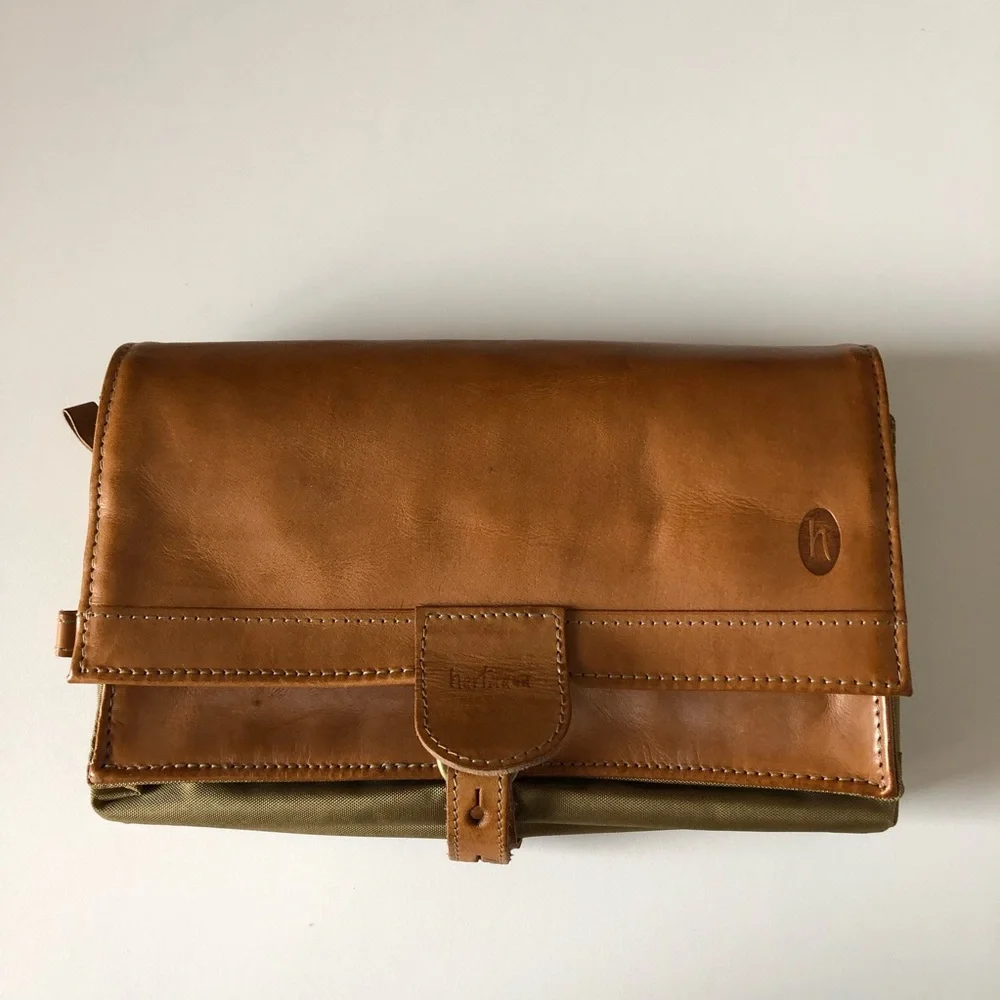 Vintage Hartmann Hanging Toiletry Bag - Consists of Leather & Nylon - Picture 2 of 13